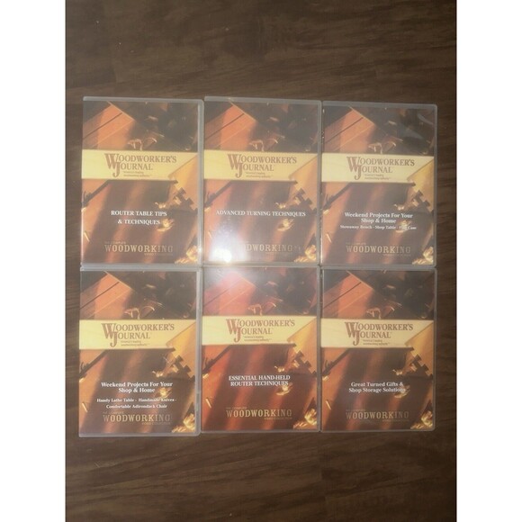 Woodworker's Journal DVDs Video Collection Wood Shop Educational Huge Lot Of 27! - Picture 2 of 5